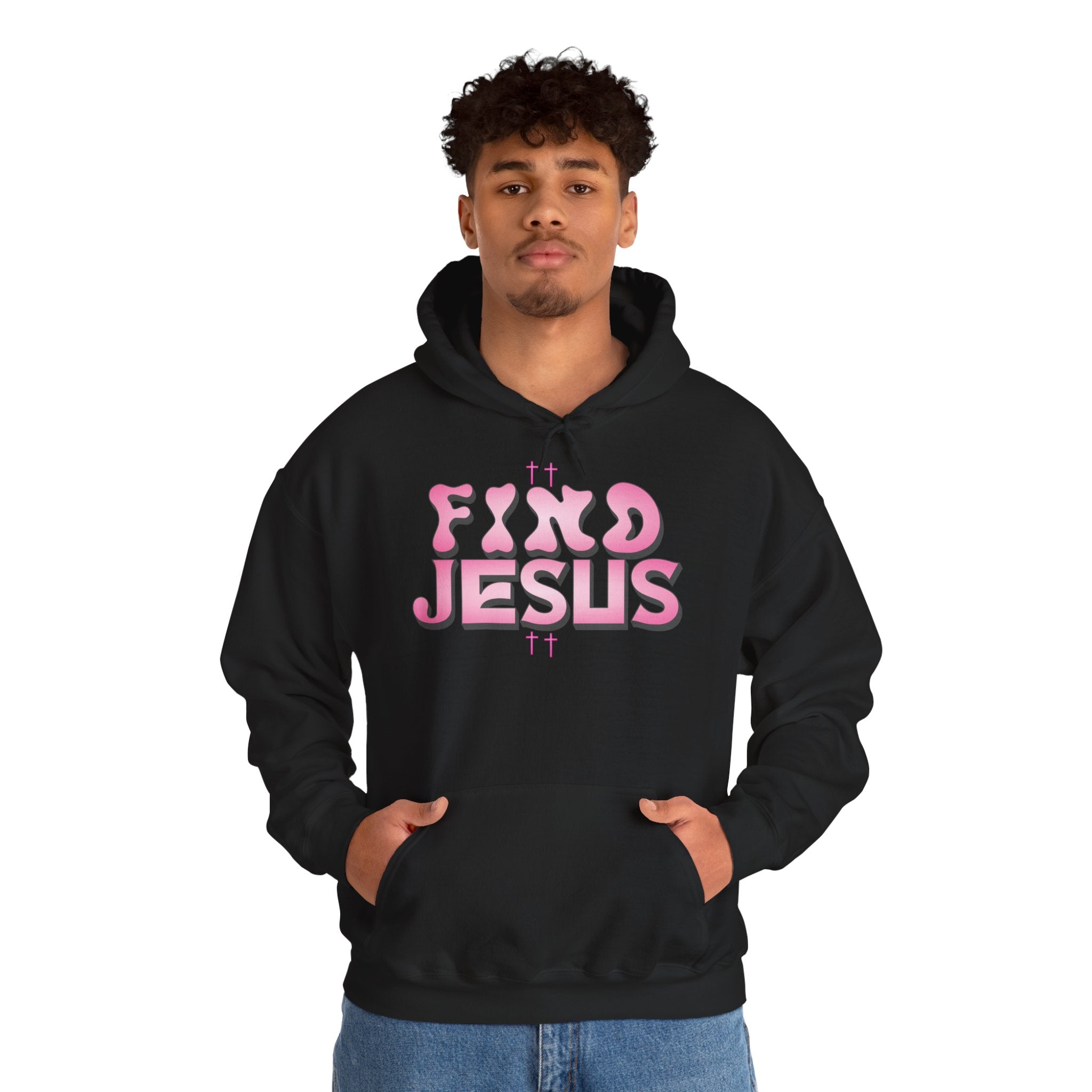 Christian Graphic Hoodie - FIND JESUS - Unisex