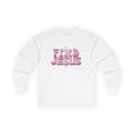 Find Jesus Pink Christian Long Sleeve Shirt