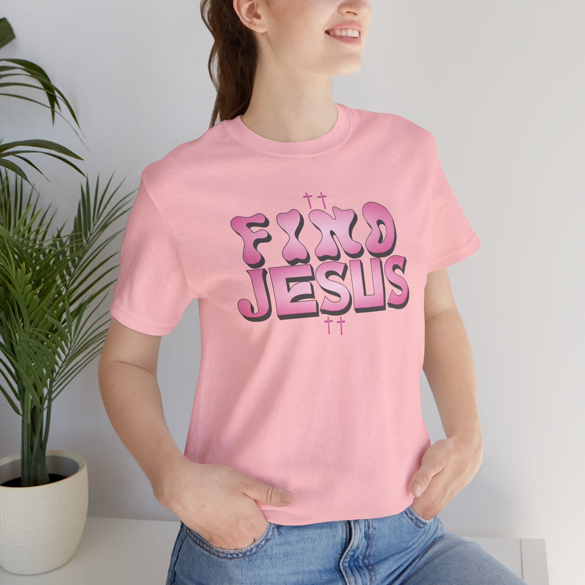 Pink FIND JESUS Tee