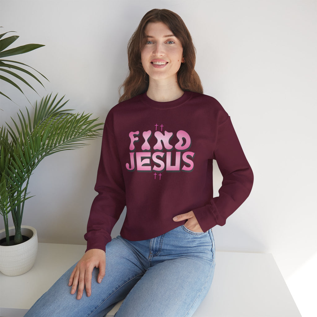Pink FIND JESUS Sweatshirt