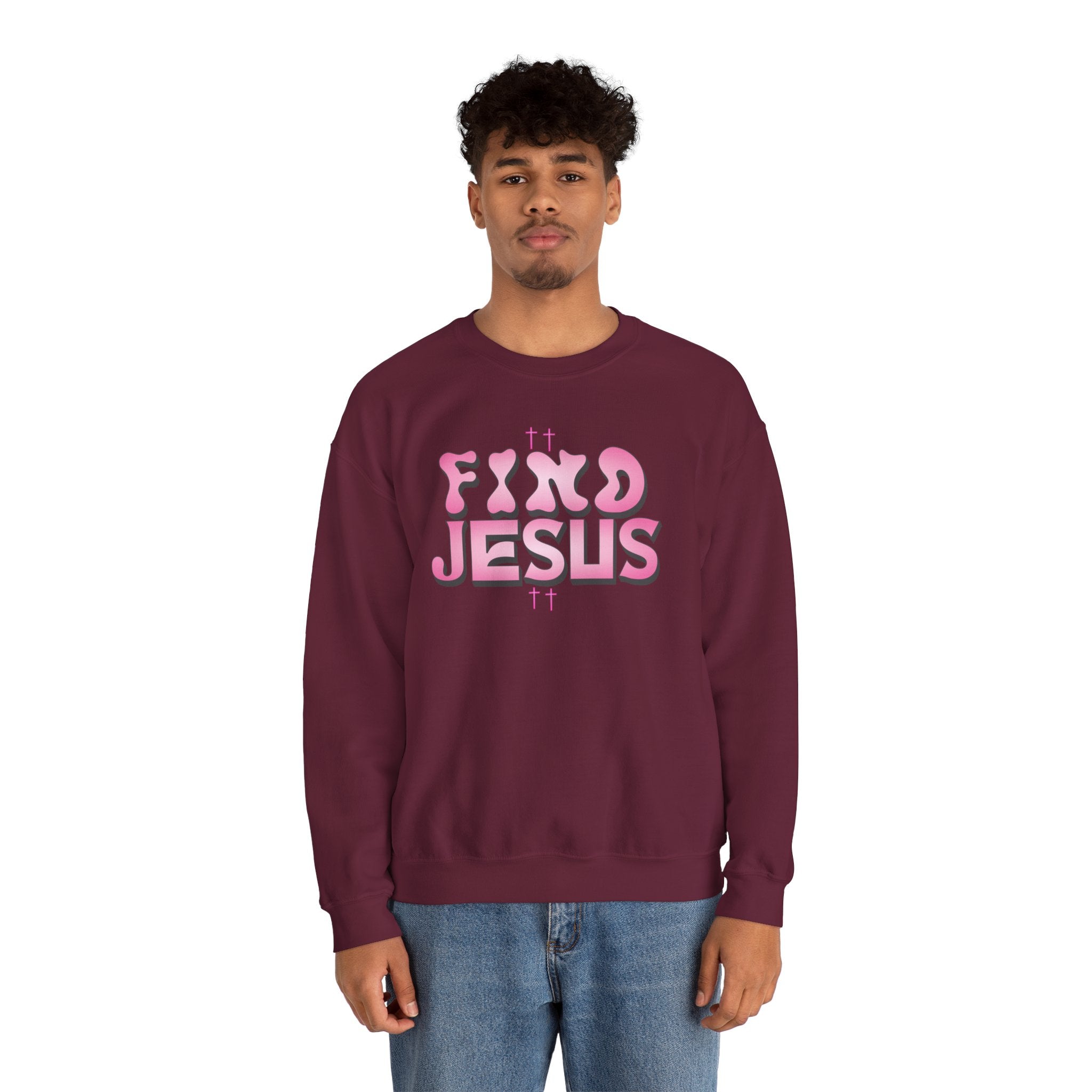 Pink FIND JESUS Sweatshirt
