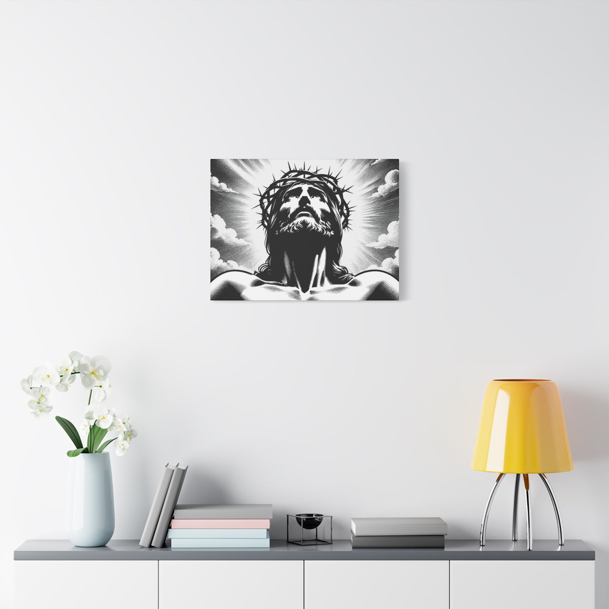 Jesus Crowned Canvas Wall Art