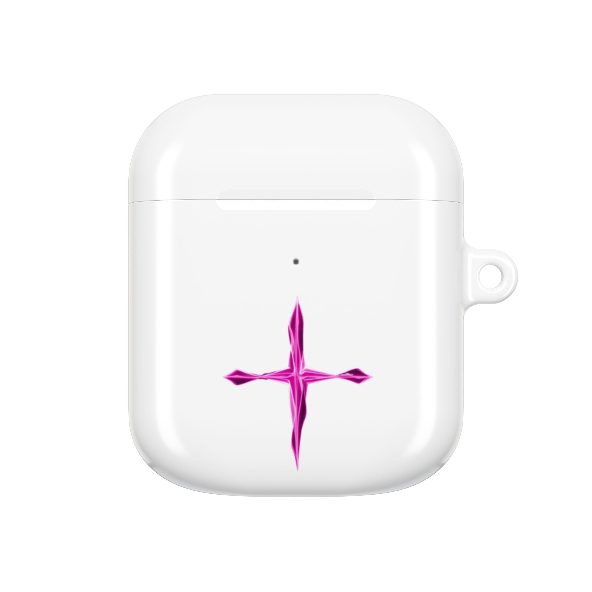 AirPod Case — Pink Crystal Cross Minimalist Protective Cover