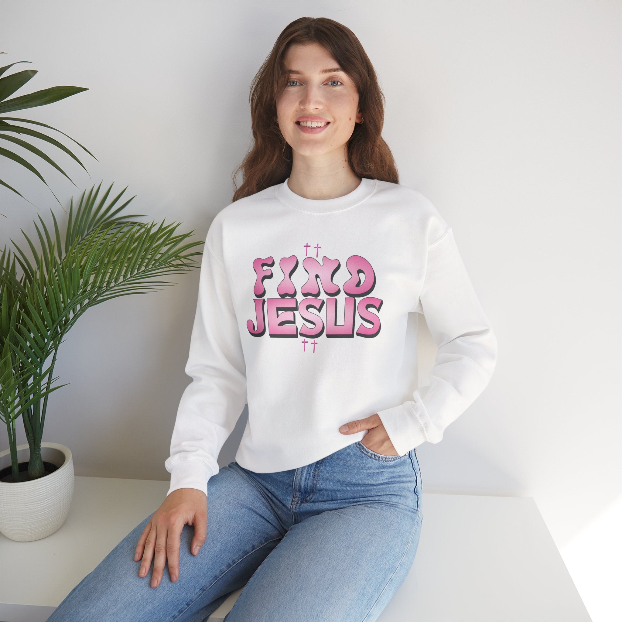 Pink FIND JESUS Sweatshirt