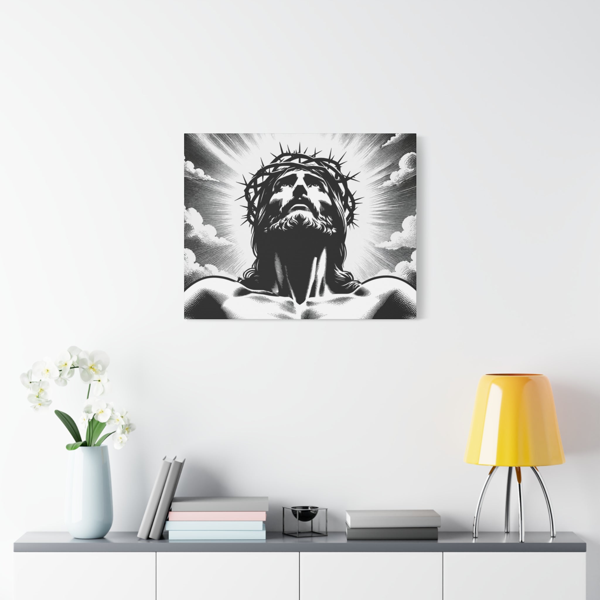 Jesus Crowned Canvas Wall Art