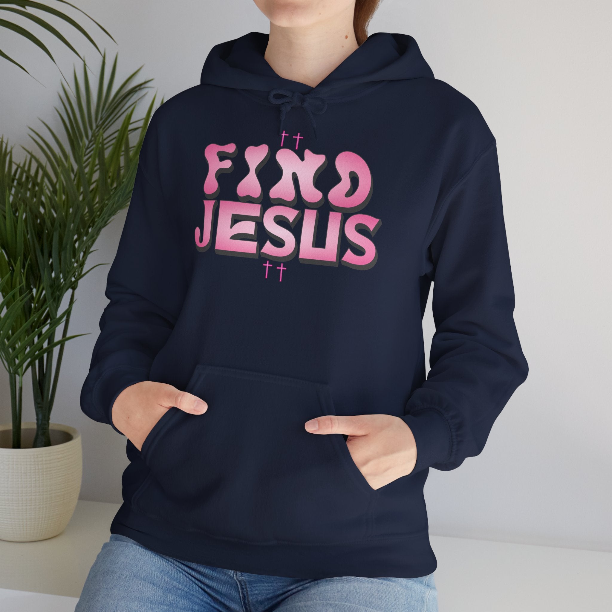 Christian Graphic Hoodie - FIND JESUS - Unisex