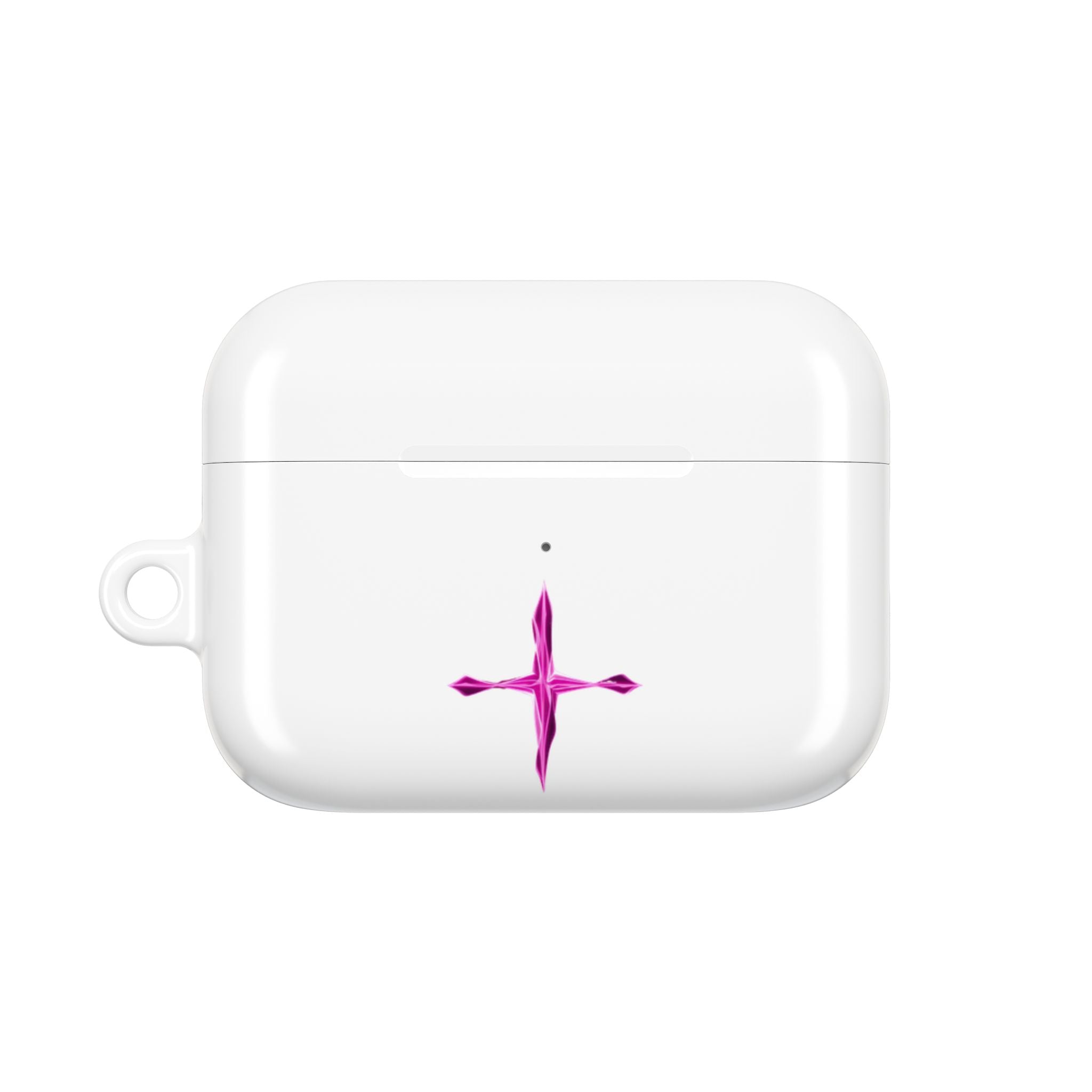 AirPod Case — Pink Crystal Cross Minimalist Protective Cover