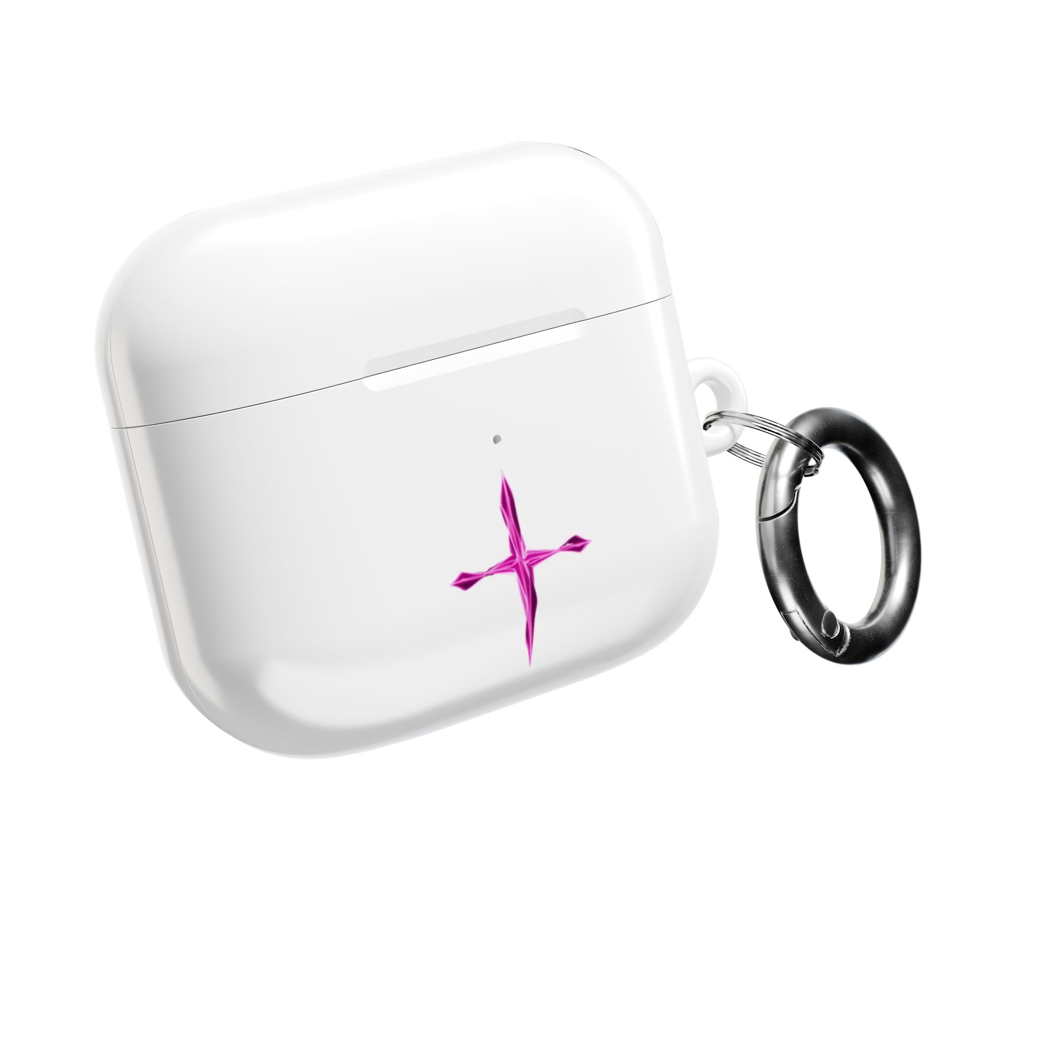 AirPod Case — Pink Crystal Cross Minimalist Protective Cover
