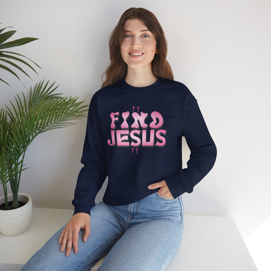 Pink FIND JESUS Sweatshirt