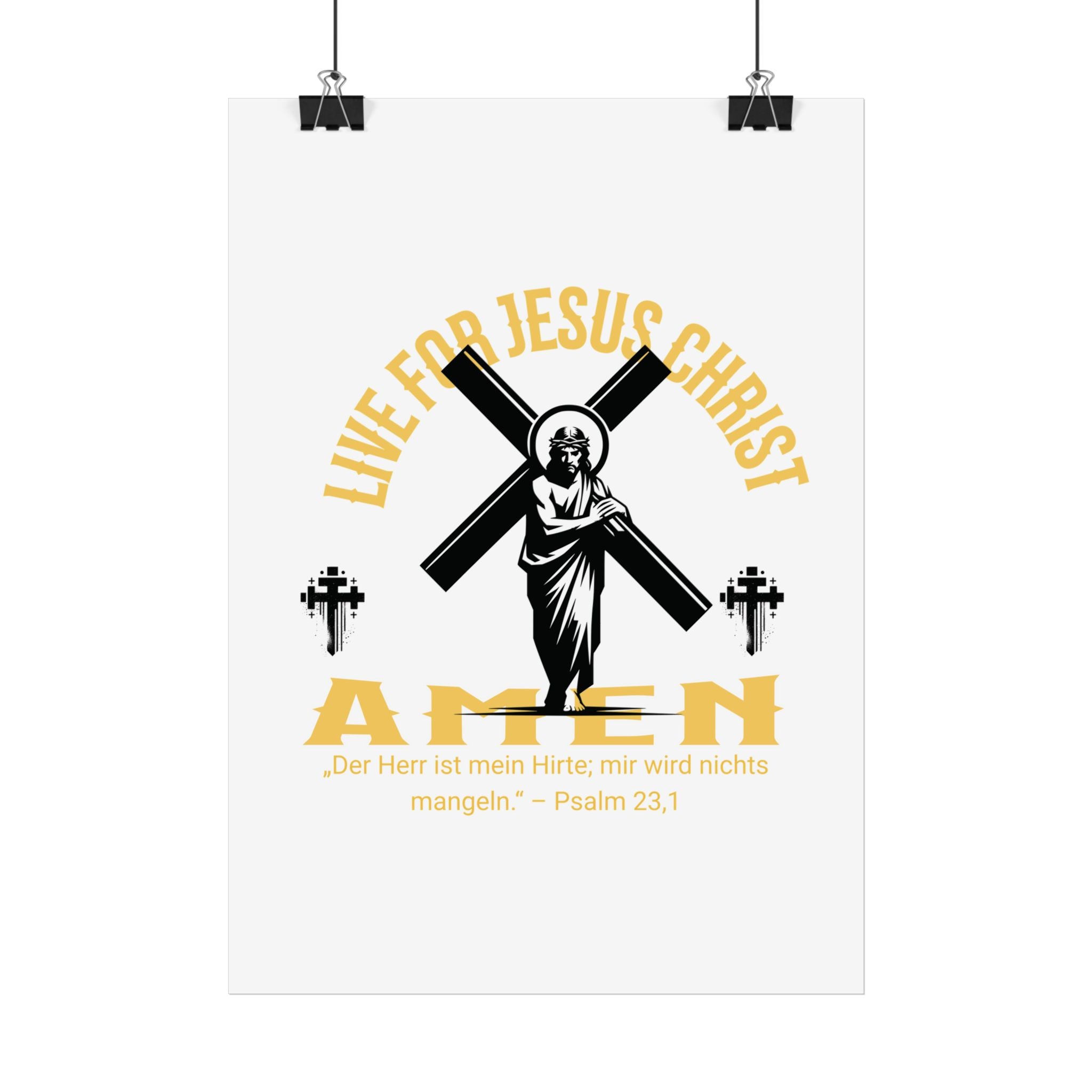 Live for Jesus Christ Poster