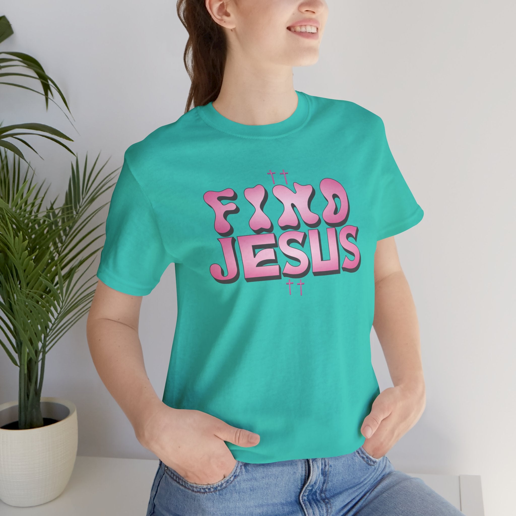 Pink FIND JESUS Tee