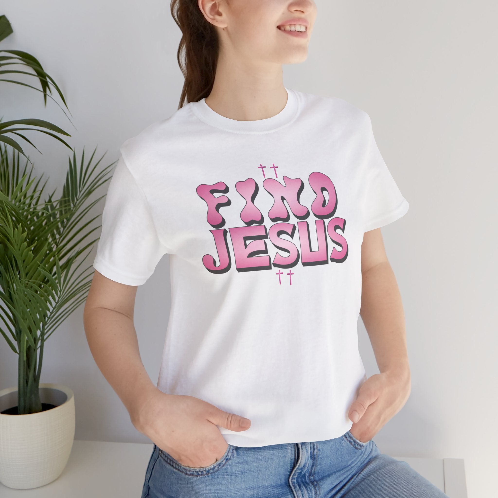 Pink FIND JESUS Tee