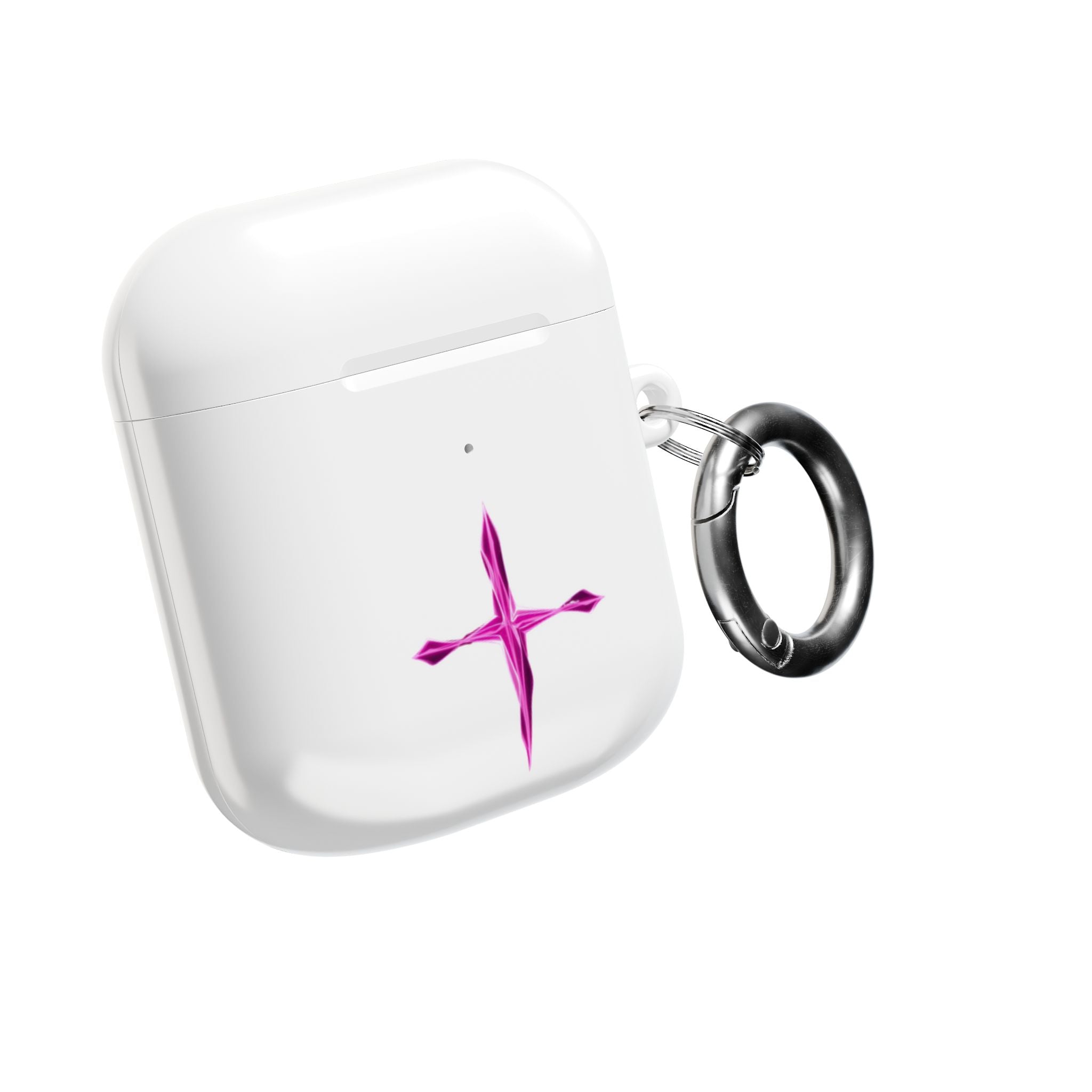 AirPod Case — Pink Crystal Cross Minimalist Protective Cover