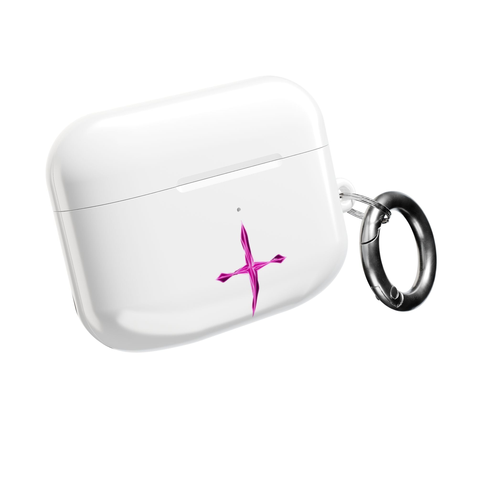 AirPod Case — Pink Crystal Cross Minimalist Protective Cover