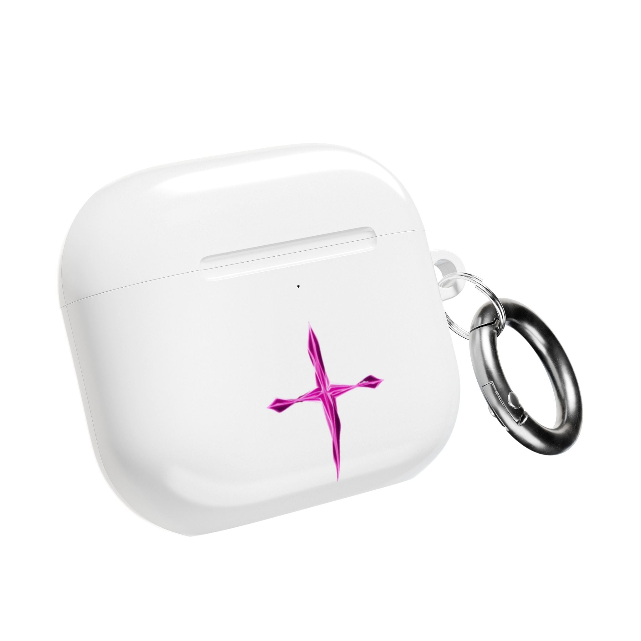 AirPod Case — Pink Crystal Cross Minimalist Protective Cover