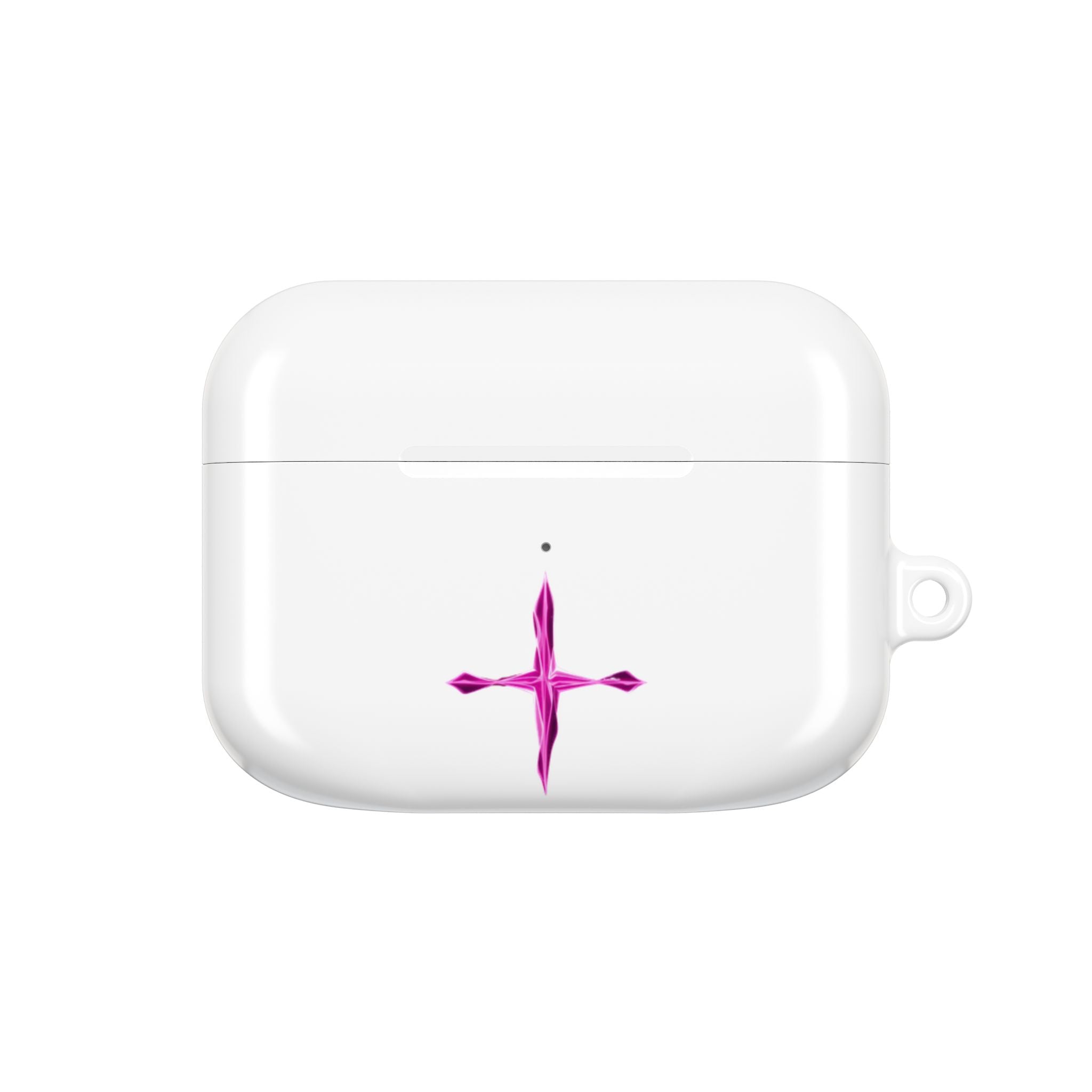 AirPod Case — Pink Crystal Cross Minimalist Protective Cover