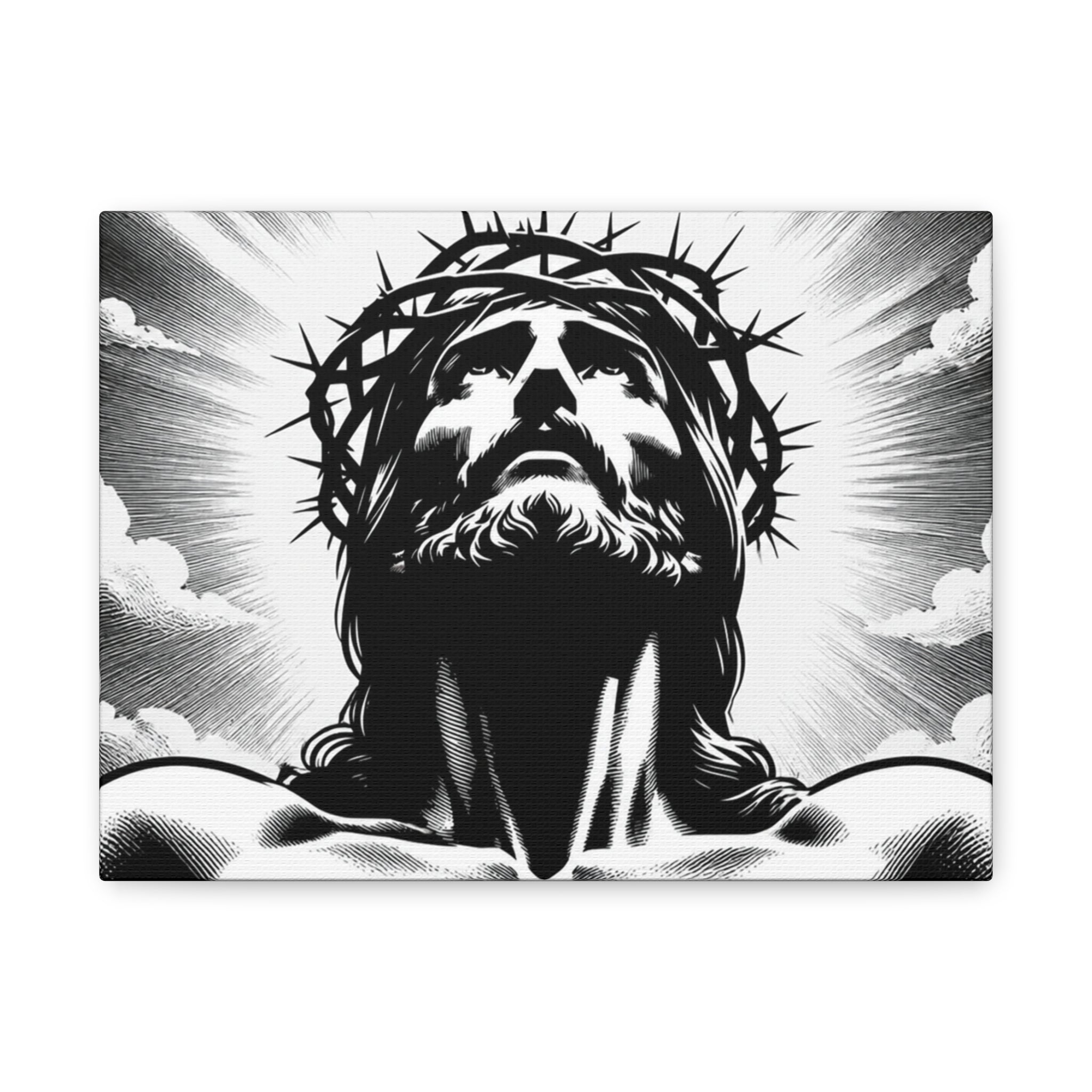 Jesus Crowned Canvas Wall Art