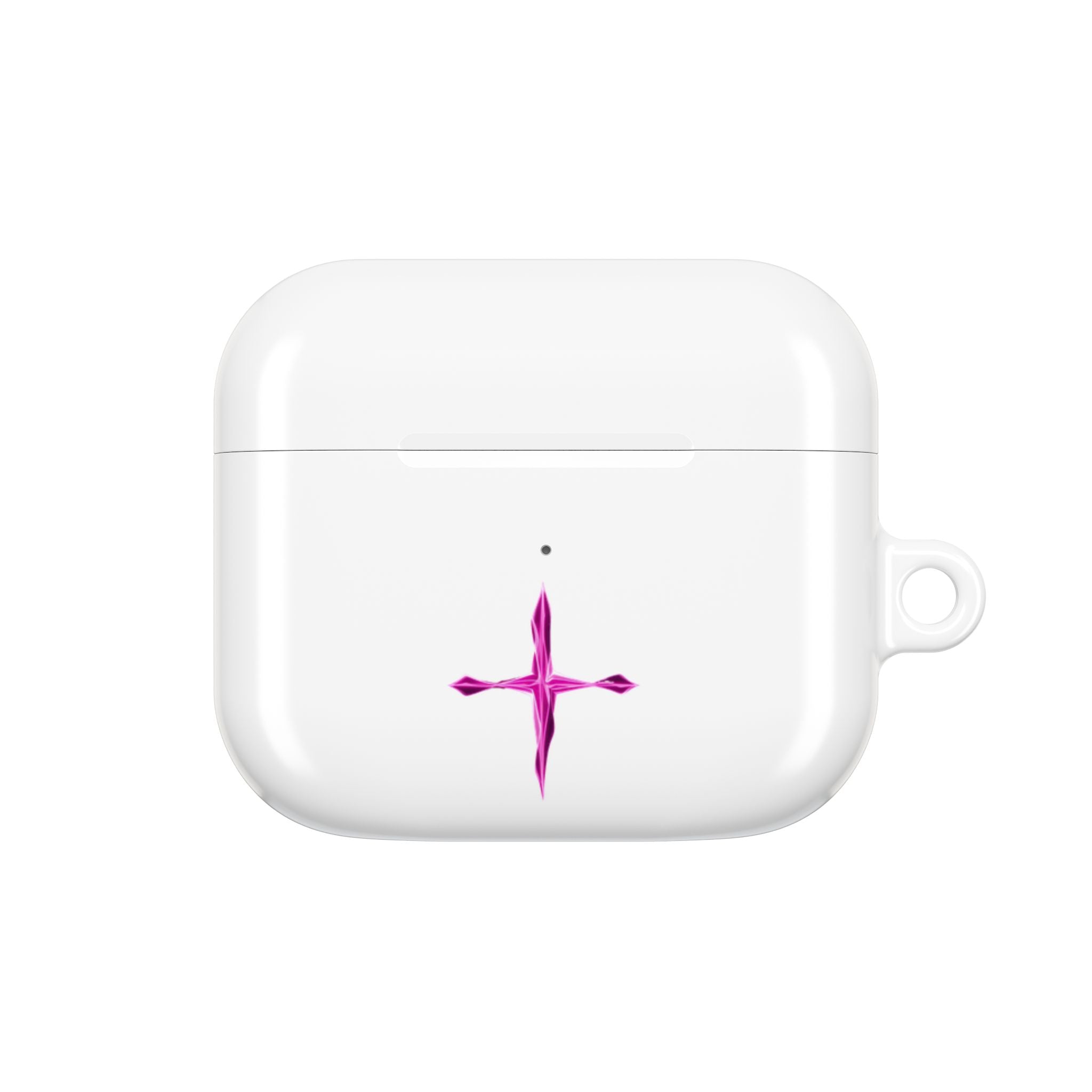 AirPod Case — Pink Crystal Cross Minimalist Protective Cover