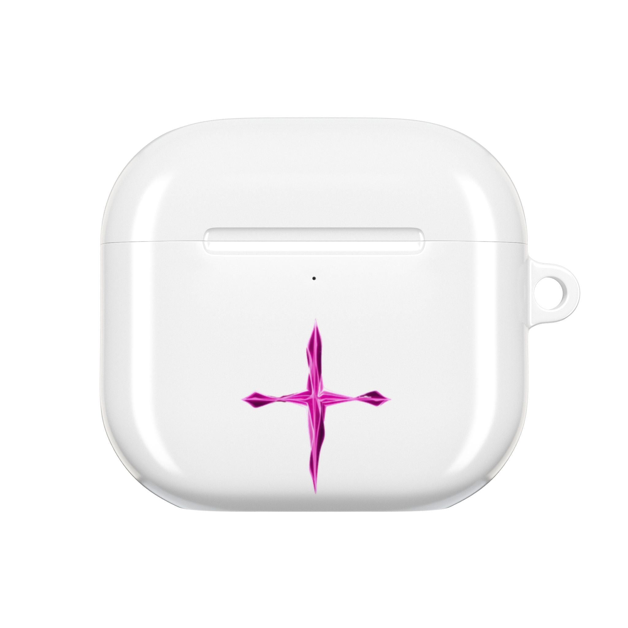 AirPod Case — Pink Crystal Cross Minimalist Protective Cover