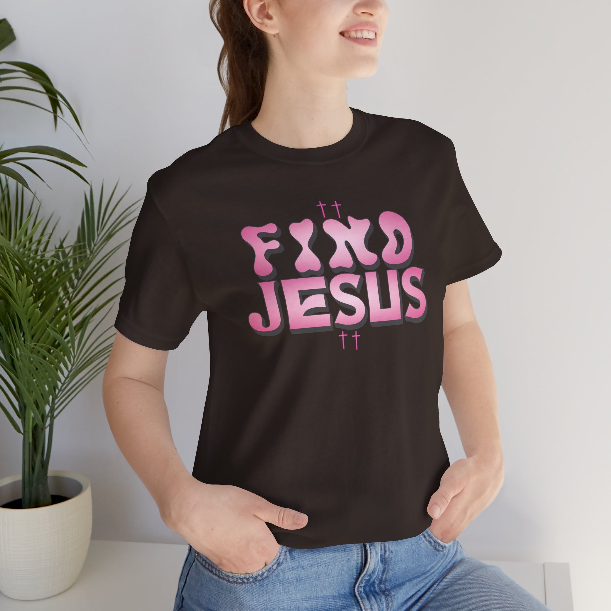 Pink FIND JESUS Tee