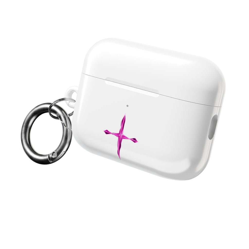 AirPod Case — Pink Crystal Cross Minimalist Protective Cover