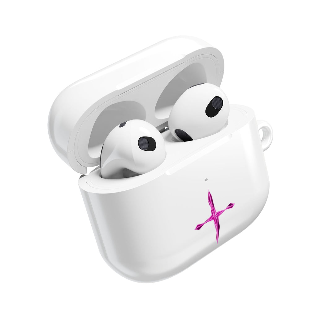 AirPod Case — Pink Crystal Cross Minimalist Protective Cover