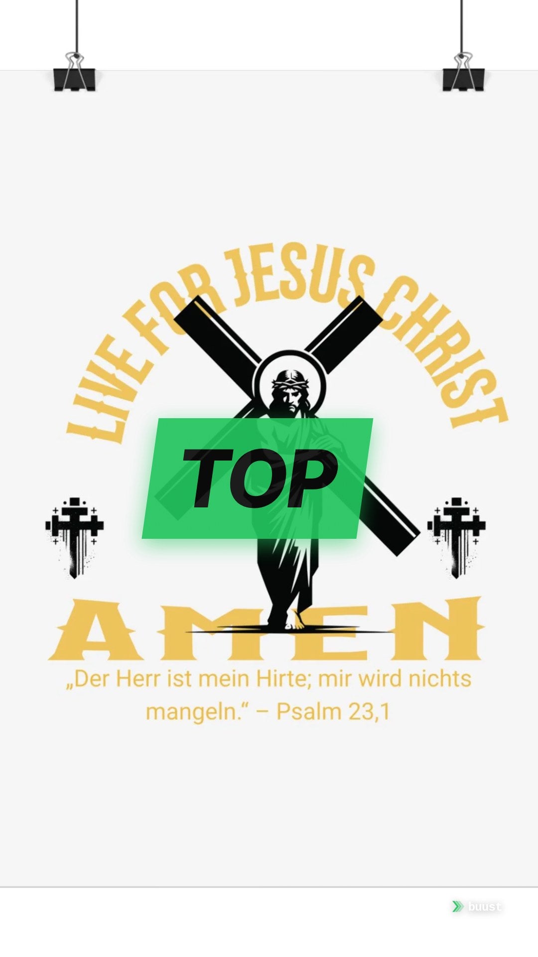 Live for Jesus Christ Poster